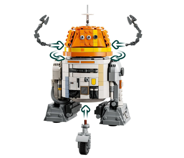 LEGO Star Wars 75416 Droid astromechaniczny Chopper (C1-10P)™ - 1308217 - zdjęcie 4